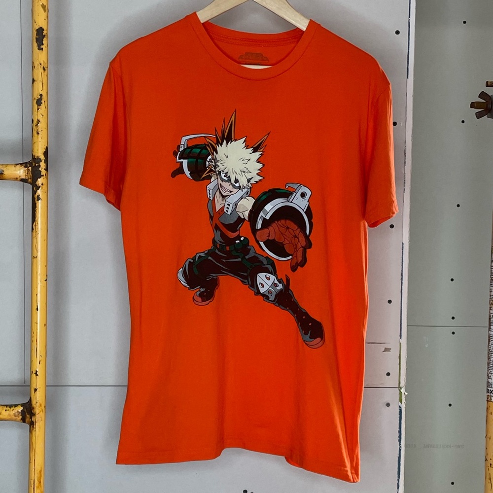 My Hero Academia Boku No Hero Academia Bakugo Katsuki Orange T-shirt